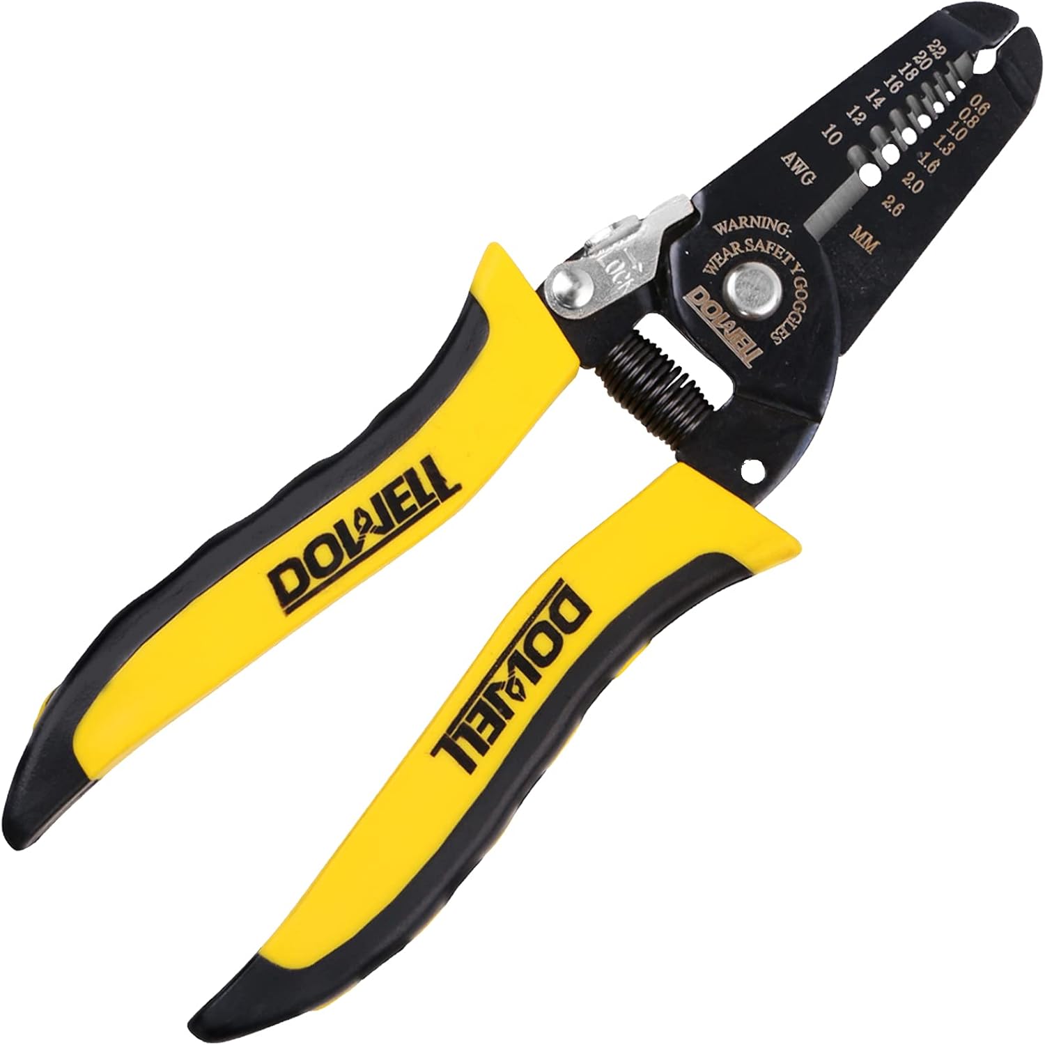 DOWELL 10–22 AWG Wire Stripper and Cutter — Professional Self-Adjusting