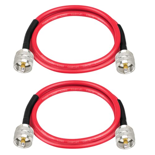 MOOKEER RG8x Coax Jumper 2-Pack 3ft