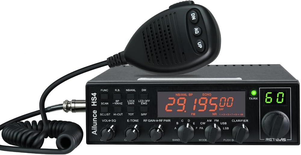 Retevis Ailunce HS4 10 Meter SSB/AM/FM/CW Mobile Transceiver